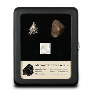 Meteorites Of The World Large Display  - The Hadean Eon - 4.5 BYA- Argentina Morocco Sweden