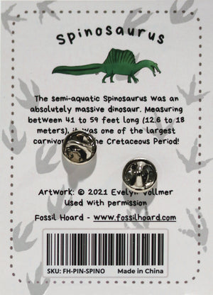 Spinosaurus Skull Pin